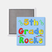 5. Klasse Rocks Magnet (Vorderseite/Rückseite)