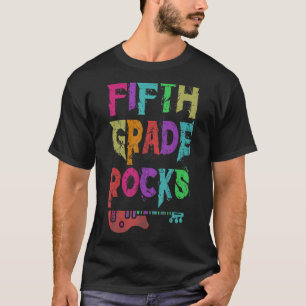 5. Klasse Rocks Student Lehrer Rocking 5. Grad T-Shirt