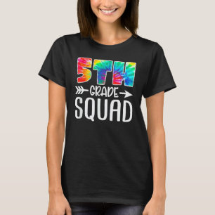 5. Klasse Squad Tie Dye Rückkehr zur Schule Lehrer T-Shirt