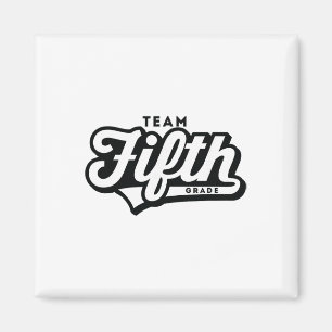 5. Klasse Team Schule Lehrer Fünfte Bysebyll-Stil Magnet
