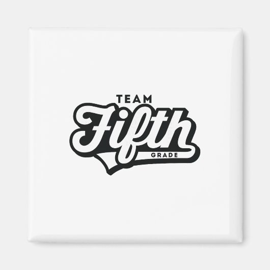 5. Klasse Team Schule Lehrer Fünfte Bysebyll-Stil Magnet (Vorne)