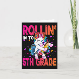 5. Klasse Unicorn zurück zur Schule ersten Tag des Karte
