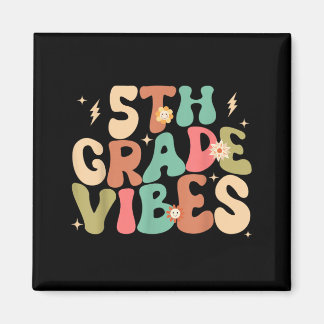 5. Klasse Vibes Groovy Zurück zur Schule Magnet