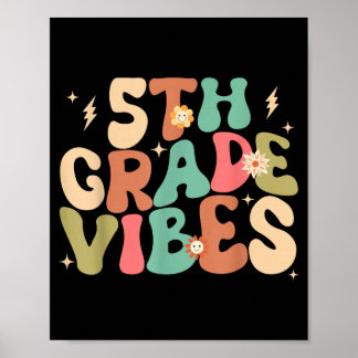 5. Klasse Vibes Groovy Zurück zur Schule Poster