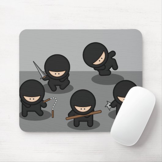 5 Kleine Ninjas Mousepad (Mit Mouse)