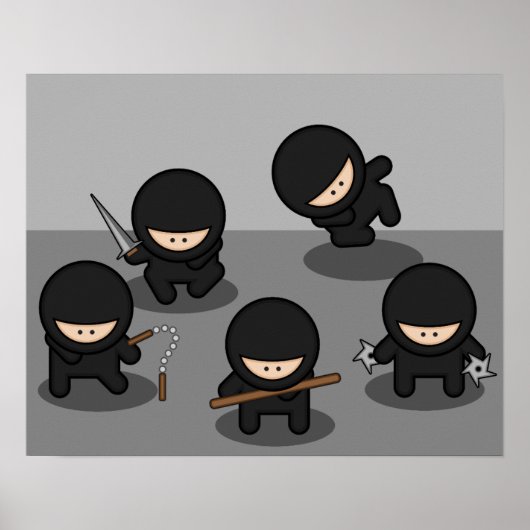 5 Kleine Ninjas Poster (Vorne)