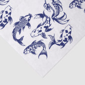 5 Koi Fish Karp DIY Farben Blau Seidenpapier (Detail)