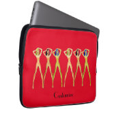5 langbeinige Ladys Stehend Thunder_Cove Laptopschutzhülle (Vorne Rechts)