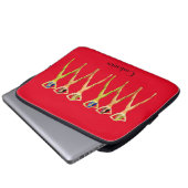 5 langbeinige Ladys Stehend Thunder_Cove Laptopschutzhülle (Vorne Knopf)
