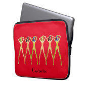 5 langbeinige Ladys Stehend Thunder_Cove Laptopschutzhülle (Vorderseite Links)