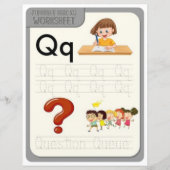 5 Learn To Spell Letter Q Teacher Home Schooling (Vorderseite)