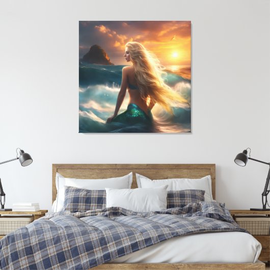 #5  Leben als Meerjungfrau Leinwanddruck (Insitu (Schlafzimmer))