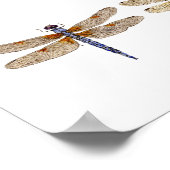 5 Libellen Poster (Ecke)