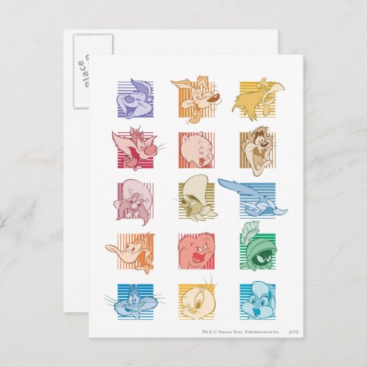 # 5 LOONEY TUNES™ Foto Op Postkarte (Vorne/Hinten)