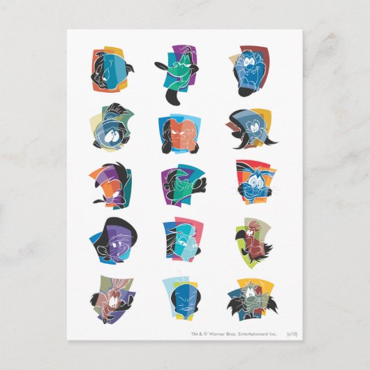 # 5 LOONEY TUNES™ Foto Op Postkarte (Vorderseite)