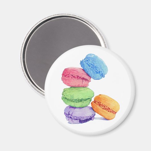 5 Macarons Magnet (Vorderseite/Rückseite)