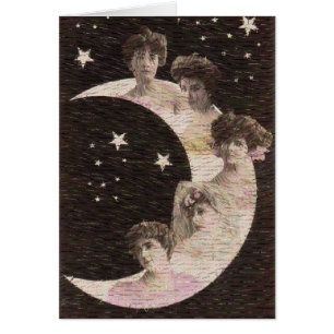 5 Mädchen auf dem Mond