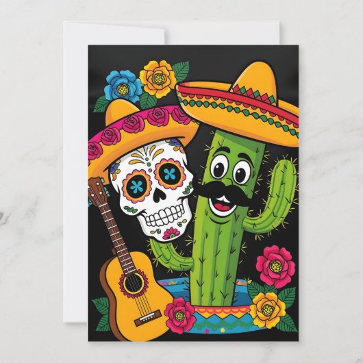 5. Mai Fiesta Card Einladung (Vorderseite)