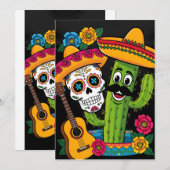 5. Mai Fiesta Card Einladung (Vorne/Hinten)