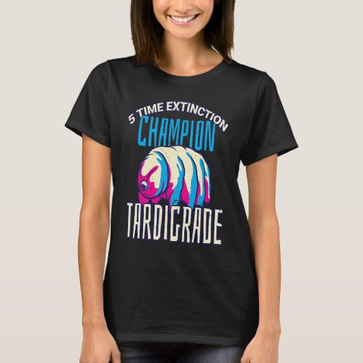 5-mal Aussterben Champion tardigrade Wasserbär T-Shirt (Vorderseite)