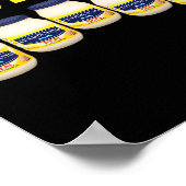 5 Mayonnaise-Gläser Lustiger Cinco De Mayo  Poster (Ecke)