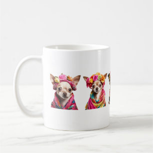 5 mexikanische Chihuahua-Hundemutter-Vater-Geburts Kaffeetasse