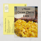 5 Minuten Cremkäse Rezeptur Karte (Vorne/Hinten)