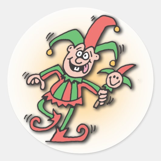 5 Minuten Doodle Joker Aufkleber (Vorderseite)