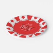 5 Möglichkeiten zur Personalisierung Ihres klassis Pappteller (Schrägansicht)