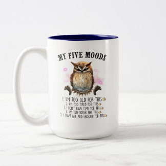 5 Moods Coffee Mug Zweifarbige Tasse
