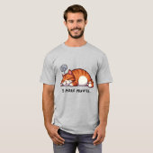 5 More Minutes Sleepy Orange Tabby Cat T-Shirt (Vorne ganz)