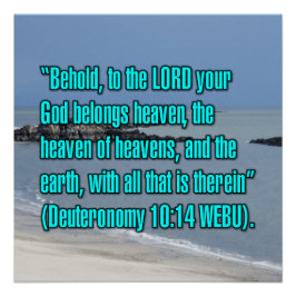 5. Mose 10:14 WEBU Poster