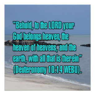 5. Mose 10:14 WEBU Poster