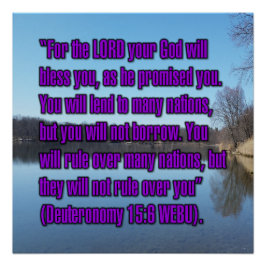 5. Mose 15:6 WEBU Poster
