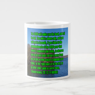 5. Mose 28:13-14 WEBU Mug Jumbo-Tasse