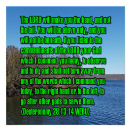 5. Mose 28:13-14 WEBU Poster