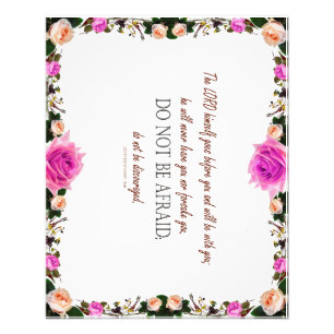 5. Mose 31, Laß dich nicht entmutigen Fotodruck