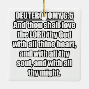 5. Mose 6:5 Lutherbibel Bibelvers Keramikornament