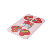 5 Niedliche Vintage Valentinstag Retro Liebe Herz Badematte (Schrägansicht)
