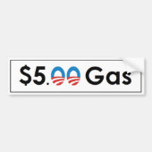 $5 Obama Gas Autoaufkleber (Vorne)