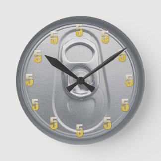 5 O'Clock Beer Round Clock Runde Wanduhr