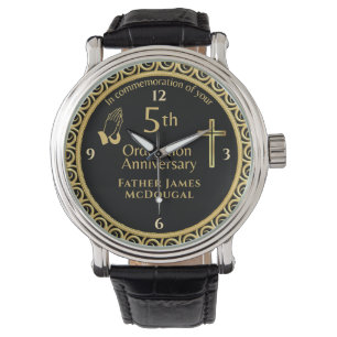5. Ordination Jubiläumspriester PERSONALISIERT Armbanduhr