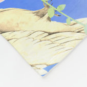 5 pastellfarbene Eulen Fleece Blanket (Ecke)