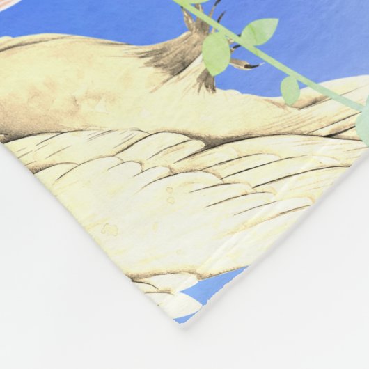 5 pastellfarbene Eulen Fleece Blanket (Ecke)