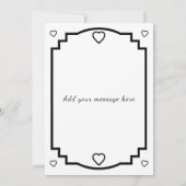 5 photo add message black text flat note card dankeskarte (Rückseite)