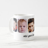 5 photo collage add text white kaffeetasse (Vorderseite Links)