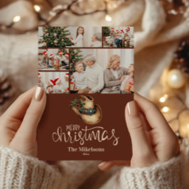5 Photo  Western Cowboy Hat Christmas Feiertagskarte