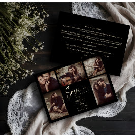 5 Photos Black Chic Trendy Collage Wedding Covid19