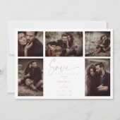 5 Photos White Chic Trendy Collage Wedding Covid19 (Vorderseite)