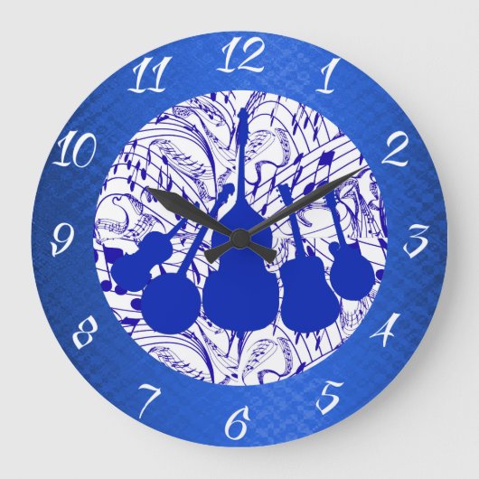 5 PIECE BLUEGRASS BAND GROßE WANDUHR (Vorderseite)